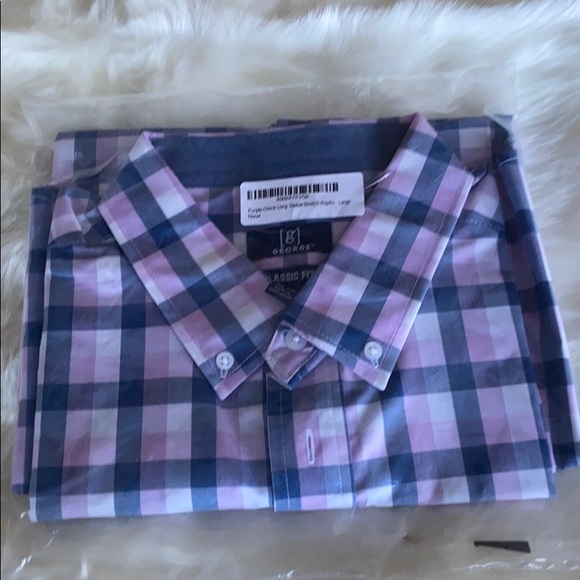 Mens Button Long Sleeve George Classic 